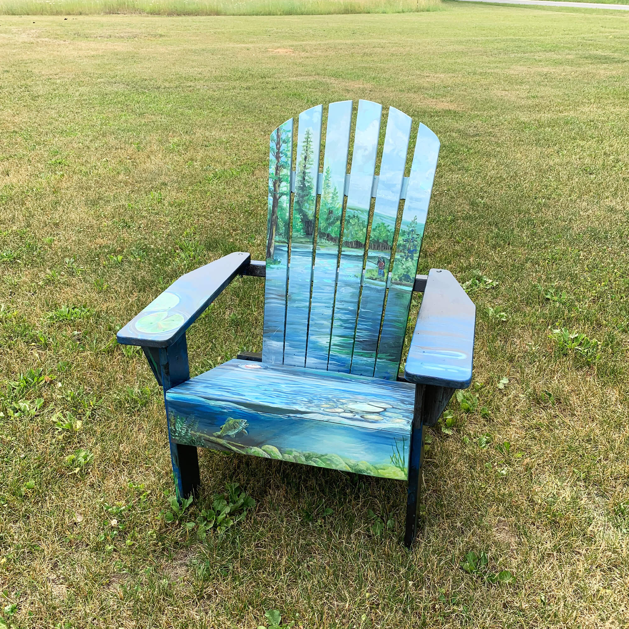 Painted Adirondack Chair for Local Nonprofit